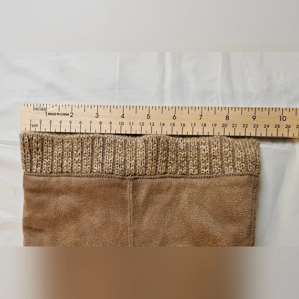 Shoe Dazzle Tan Heeled Boots NWOT SIZE 11 WC - Picture 9 of 13